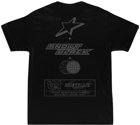 STAR LOGO CAMISETA NEGRA